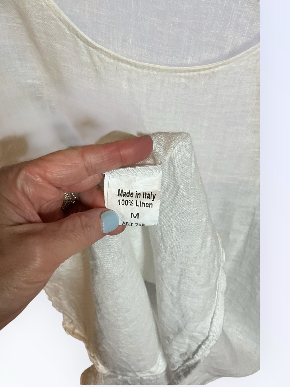 Linen tunic, size M - Picture 6 of 6